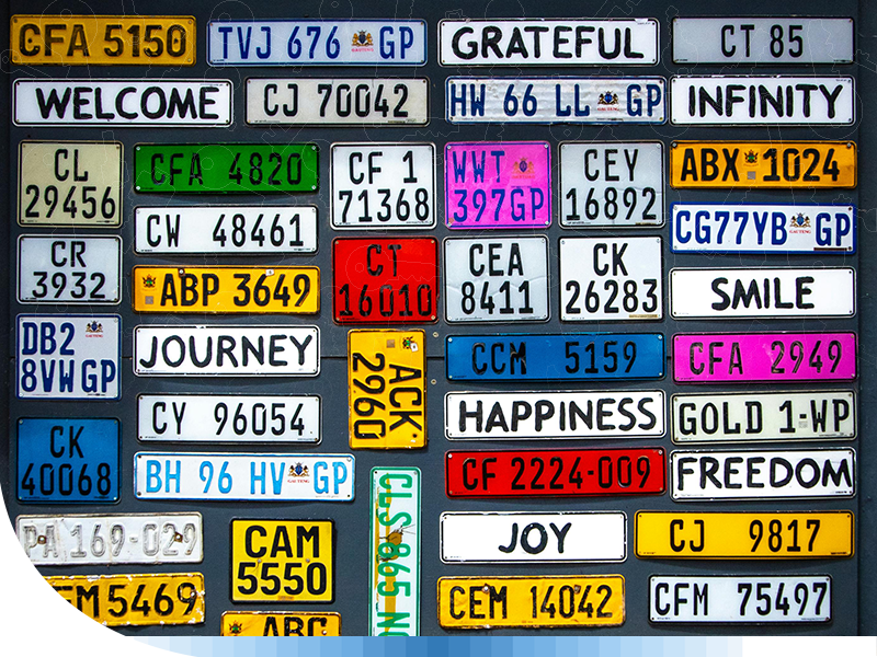 Numberplates